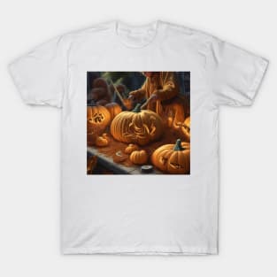 Halloween Pumpkin Carving T-Shirt